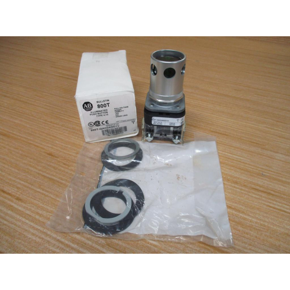 Allen Bradley 800T-QAH24GD1V Illuminated Push Button