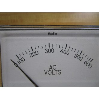 Weschler 606B931A25 Volt Meter GA372 ACV - New No Box