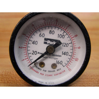 Parker 0-160PSI Pressure Gauge 0-160 - Used