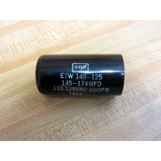 CDE ETW145-125 Capacitor ETW145125 145-174MFD (Pack of 2) - Used