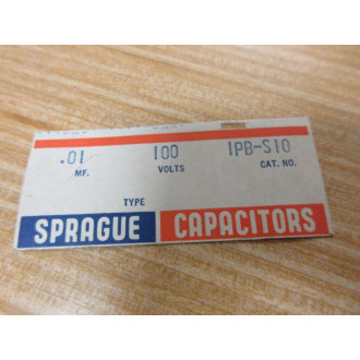 Sprague 1PB-S10 Capacitor 1PBS10 (Pack of 6) - New No Box