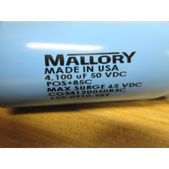 Mallory CGS412U050R3C Capacitor - New No Box