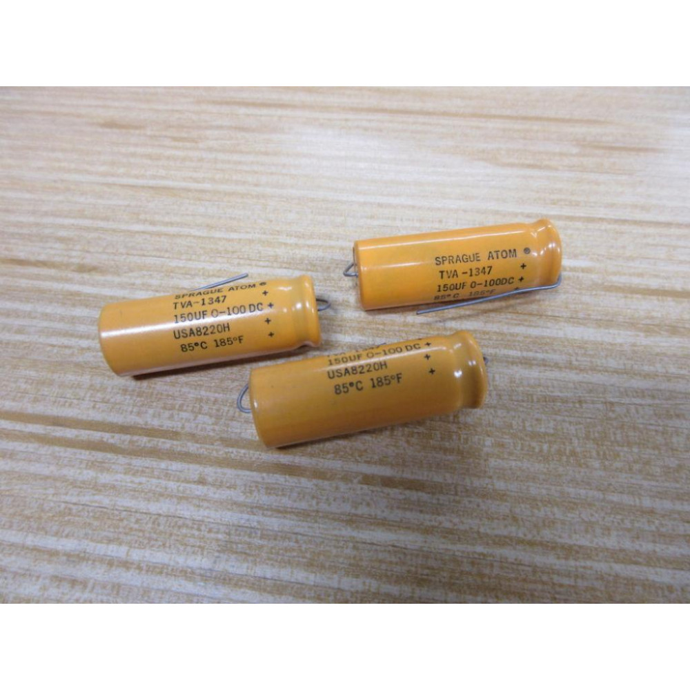 Sprague TVA-1347 Atom Capacitor TVA1347 (Pack of 3) - New No Box