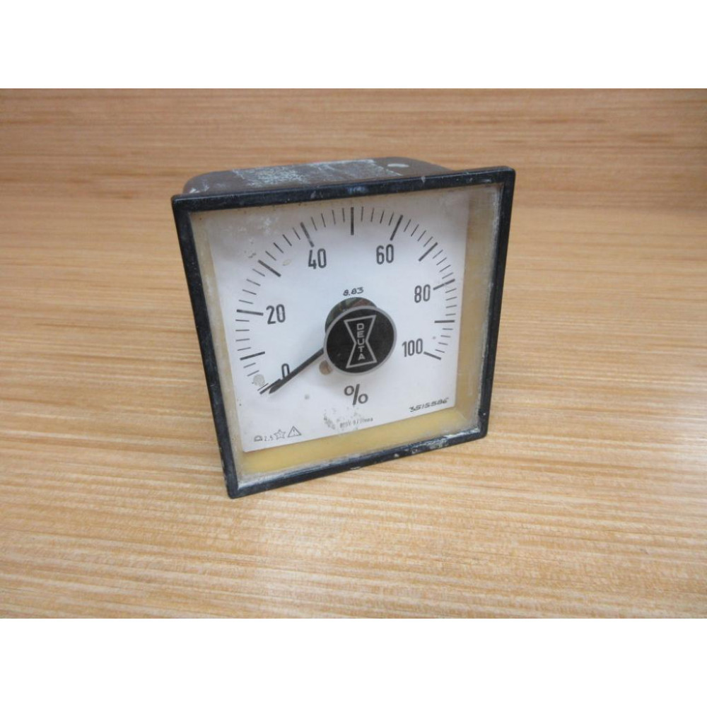 Deuta BQGV 91 moa Gauge 3515586 Range: 0-100 % - Used
