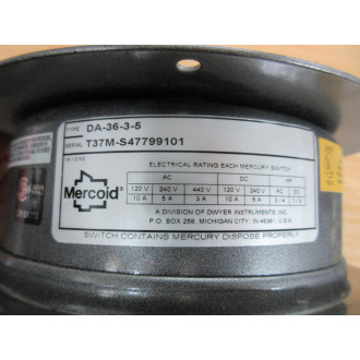Mercoid Control DA-36-3-5 Temperature Controls DA3635 - New No Box