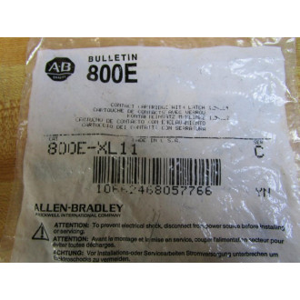 Allen Bradley 800E-XL11 Contact Cartridge WLatch 800EXL11