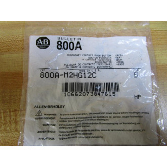 Allen Bradley 800A-M2HG12C Momentary Contat Push Button 800AM2HG12C