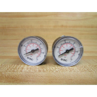 SMC K40-BP0-7-01MS 1.5" Pressure Gauge 111.12 (Pack of 2) - Used