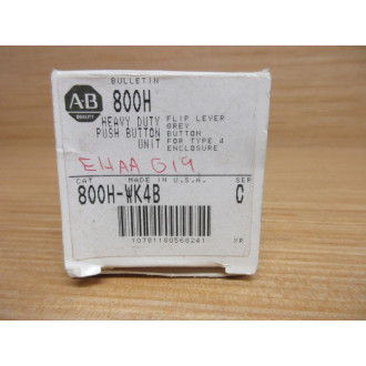 Allen Bradley 800H-WK4B Push Button W(2) 800T-XA