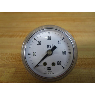USG 0-60PSI Pressure Gauge 060PSI (Pack of 5) - New No Box