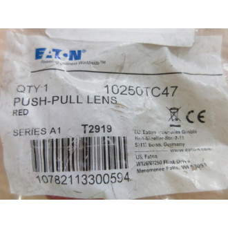 Eaton Cutler Hammer 10250TC47 Push-Pull Lens (Pack of 2) - New No Box