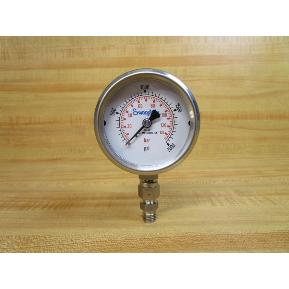 Swagelok PGI-63C-PG2000-LAQX G.I. Gauge PGI63CPG2000LAQX - New No Box Swagelok PGI-63C-PG2000-LAQX G.I. Gauge PGI63CPG2000LAQX - New No Box