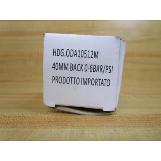 Strumentazione HDG.ODA10512M Pressure Gauge 0-6BARPSI