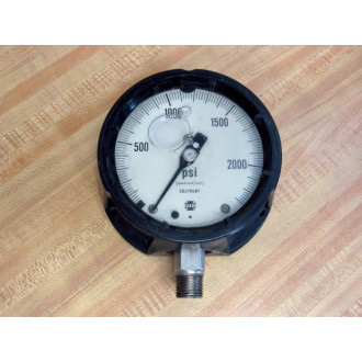 Ametek US Gauge 4" Filled Gauge 0-2000 PSI Solfrunt - New No Box