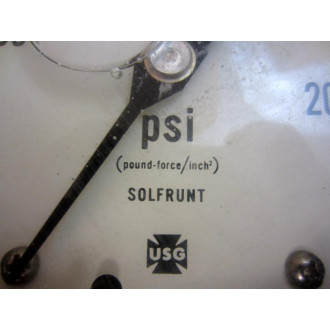 Ametek US Gauge 4" Filled Gauge 0-2000 PSI Solfrunt - New No Box