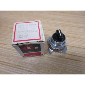 Cutler Hammer 10250 T1332 Selector Switch 10250T1332