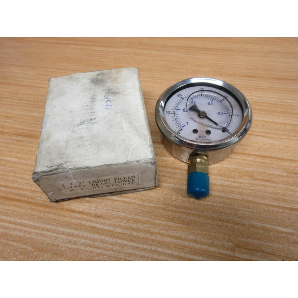 Generic 30-0 PSI-KPA-BAR Pressure Gauge Generic 30-0 PSI-KPA-BAR Pressure Gauge