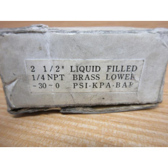 Generic 30-0 PSI-KPA-BAR Pressure Gauge