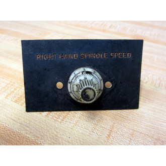 Clarostat 73JA Potentiometer RES 5K Ohms wSpeed Plate - Used