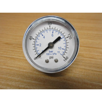 WorkSmart WS-PE-GAGE-34 2" Pressure Gauge 160 PSI 0-160 PSI - New No Box