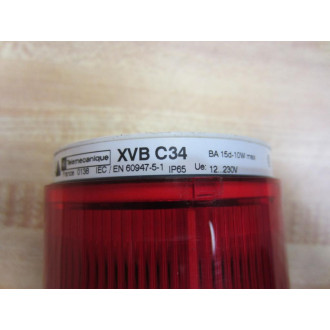 Telemecanique XVB-C34 Schneider Red Steady Unit 084507 - Used