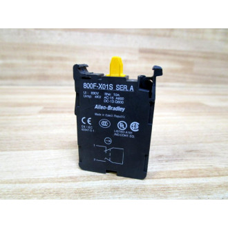 Allen Bradley 800F-X01S Contact Block 800FX01S Series A - New No Box