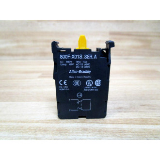Allen Bradley 800F-X01S Contact Block 800FX01S Series A - New No Box