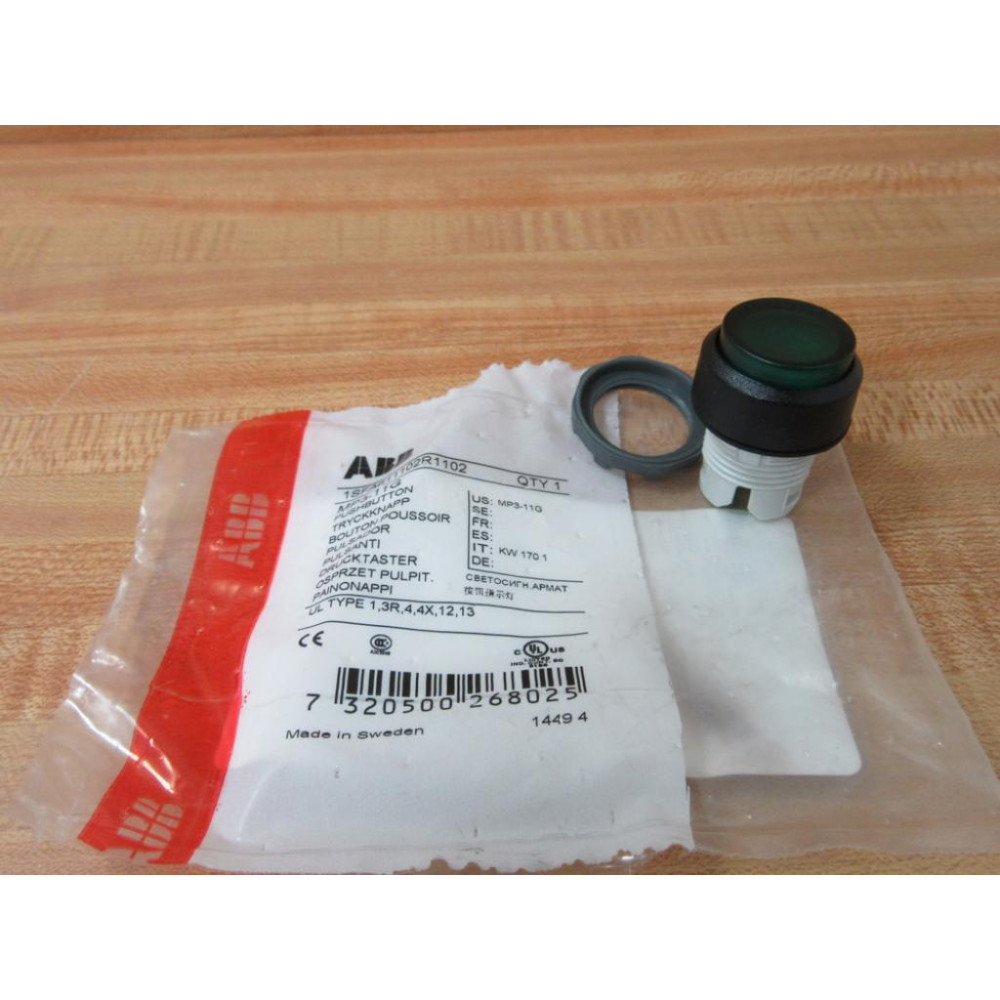 ABB MP3-11G Green Button 1SFA611102R1102 ABB MP3-11G Green Button 1SFA611102R1102