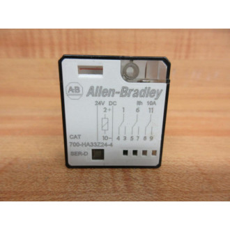 Allen Bradley 700-HA33Z24-4-24V DC Relay 700-HA33Z24-4-24VDC Series: D - New No Box