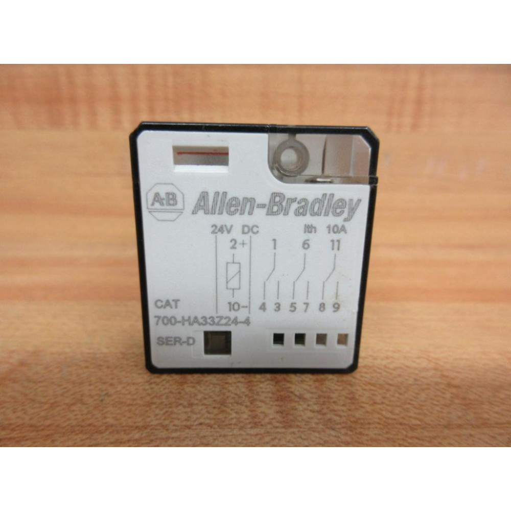 Allen Bradley 700-HA33Z24-4-24V DC Relay 700-HA33Z24-4-24VDC Series: D - New No Box