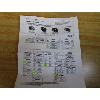 Allen Bradley 800T-FXQH2RA5 Red Button w(2) 800T-XD4 - New No Box