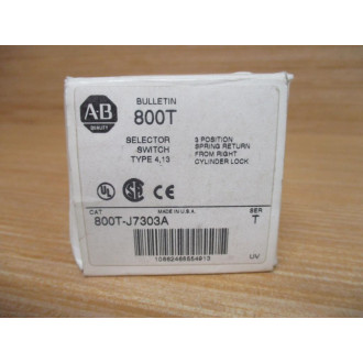 Allen Bradley 800T-J7303A Keyed Selector Switch 800TJ7303A