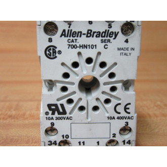 Allen Bradley 700-HN101 Relay Socket 700HN101 Series D - Used