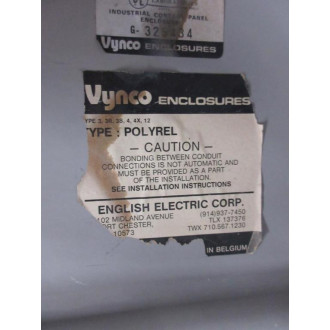 Vynckier POLYREL Vynko Enclosure 26-14" x 18-38" x 10-14" - Used