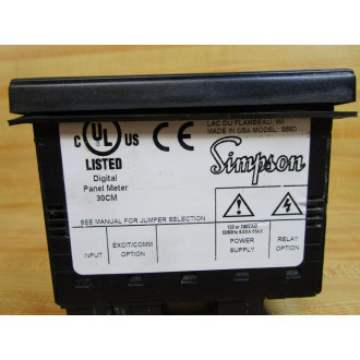 Simpson S66011010 Digital Panel Meter - Used