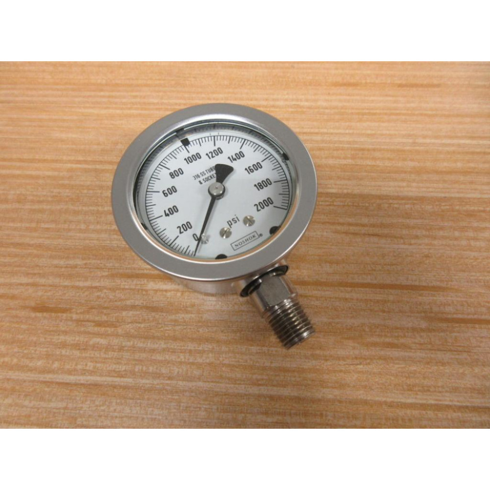 Noshok 0-2000 PSI Pressure Gauge - New No Box