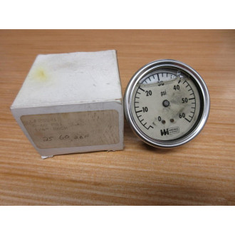 Weiss LF25S-1 Pressure Gauge 0-60 PSI