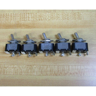 Und. Lab 10A 250VAC Toggle Switch 10A250VAC (Pack of 5) - Used