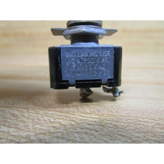 Und. Lab 10A 250VAC Toggle Switch 10A250VAC (Pack of 5) - Used
