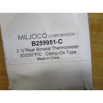 Miljoco B259951-C Bimetal Thermometer 5DJG7 WSpring