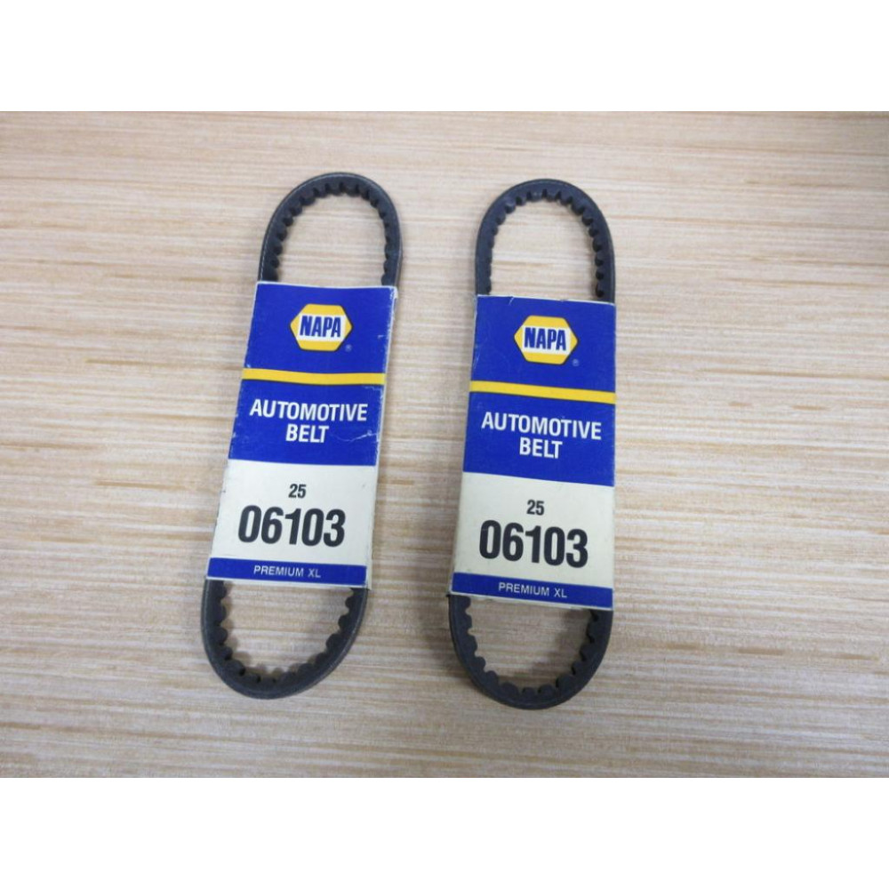 Napa 25-06103 Cogged V-Belt 2506103 B114 (Pack of 2)