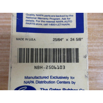 Napa 25-06103 Cogged V-Belt 2506103 B114 (Pack of 2)