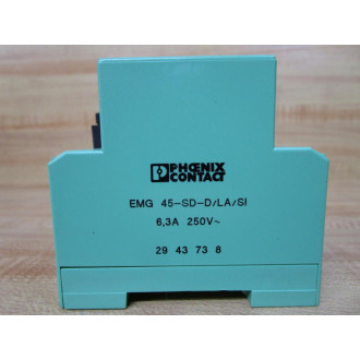 Phoenix Contact EMG 45-SD-DLASI Rail-Mountable Socket 29 43 73 8 - New No Box