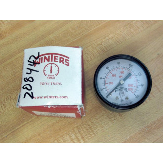 Winters PEM1409 2" Pressure Gauge 0160 PSIKPA