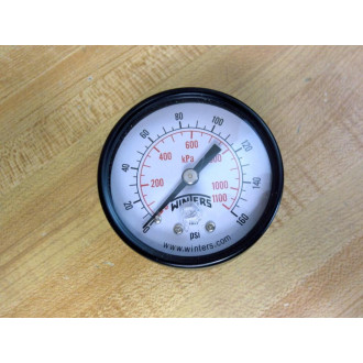 Winters PEM1409 2" Pressure Gauge 0160 PSIKPA