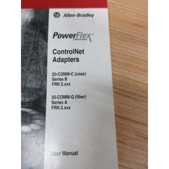 Allen Bradley 194006-P04 PowerFlex ControlNet Adapters Manual - Used