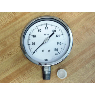 WAL AISI 316L 4.5" Pressure Gauge 160 PSI