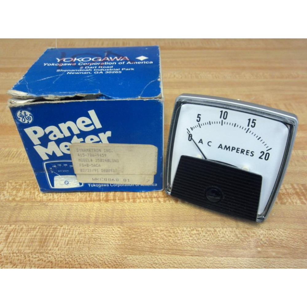 Yokogawa 415-786-9459 AC Amperes Panel Meter 250240LSNG Yokogawa 415-786-9459 AC Amperes Panel Meter 250240LSNG