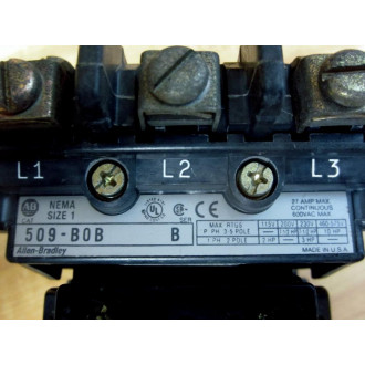 Allen Bradley 509-B0B Non-Reversing Starter 509-BOB - Used