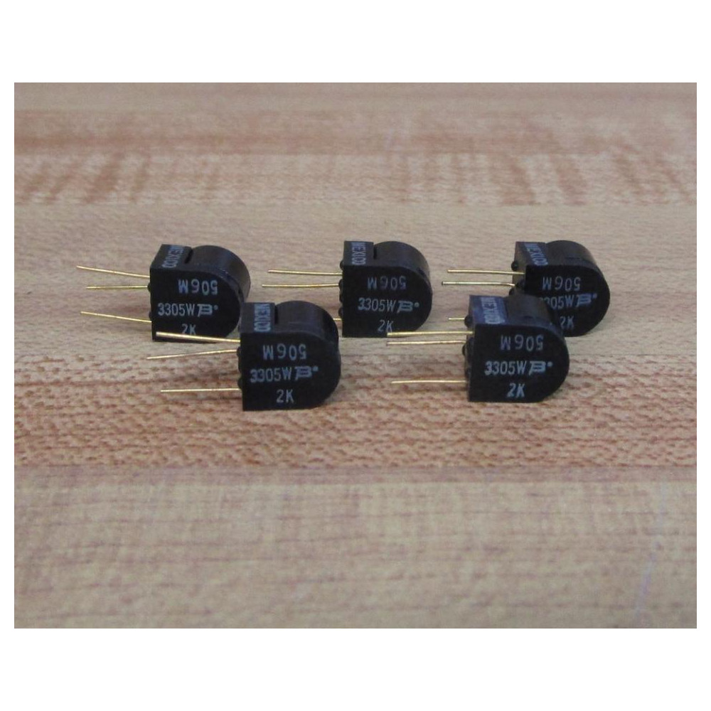 Bourns 3305W-1-202 Potentiometer 3305W (Pack of 5) - New No Box